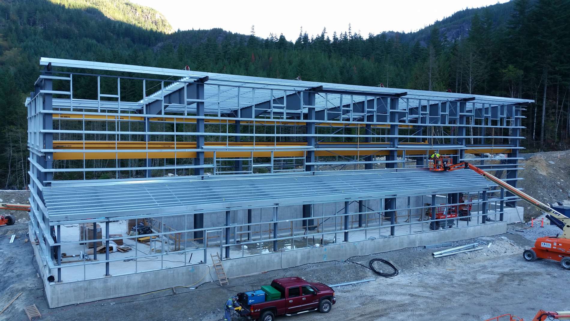 bc hydro big silver creek prefab steel buildings bc steel buildings bc prefabricated metal buildings canada