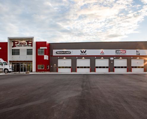 P & R Truck center front view