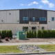 Red leaf stone retail steel metal building