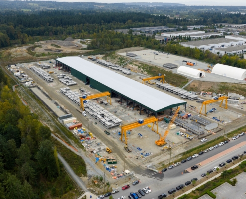 Surrey Langley Skytrain precast concrete facility